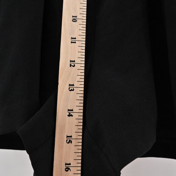 INTERMIX Romper Womens Size Medium Black Tie Front Cut Out Long Sleeve Goth Punk - Picture 13 of 16